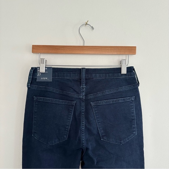 NWT J. Crew 9" Mid-Rise Skinny Signature Stretch Jeans Dark Sky Wash BT072 - Picture 8 of 10